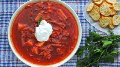 Украинский борщ в европейской интерпретации