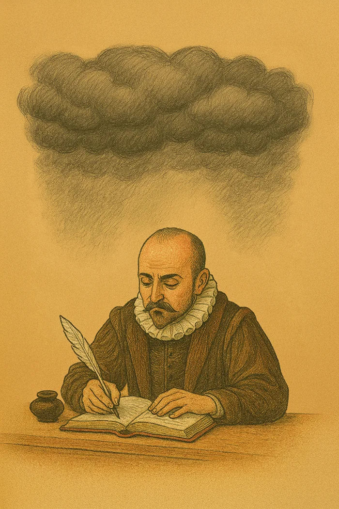 Чтобы усмирить свою неукротимую душу, де Монтень выработал привычку записывать мысли. (epoch.org.il)