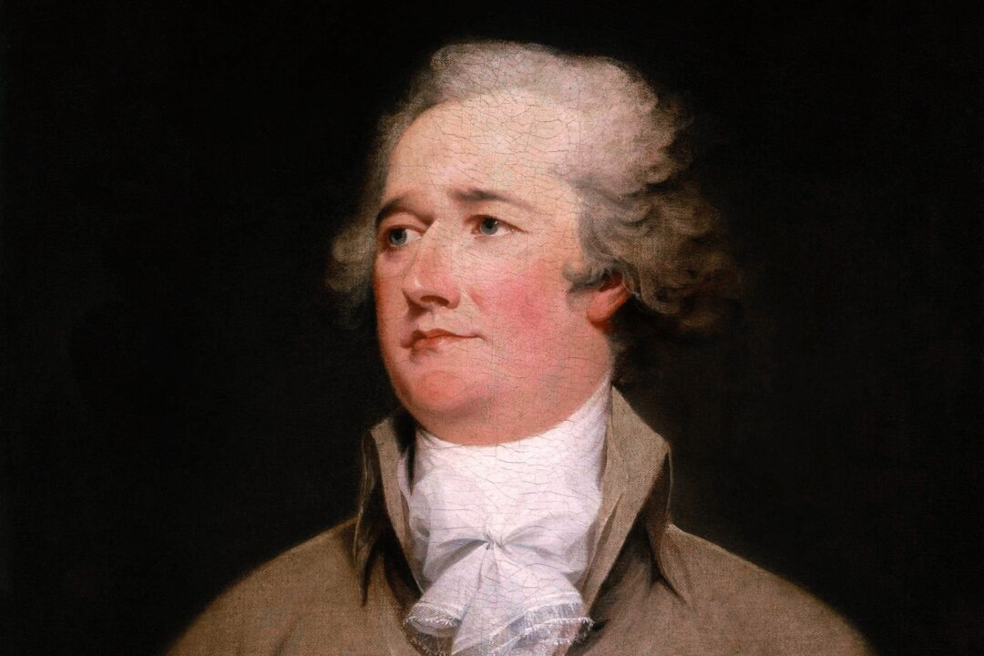 Александр Гамильтон, 1792 год. Портрет работы Джона Трамбулла, написанный во время пребывания Гамильтона на посту первого министра финансов США. (Общественное достояние) | Epoch Times Media