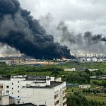 Москва в огне. Сотни взрывов. Видео.