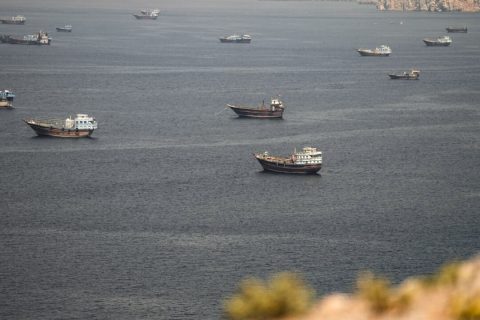 Суда в Ормузском проливе, вид из Мусандама (Оман), 18 июня 2026 года. (Reuters/Stringer) | Epoch Times Media