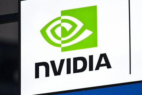 Логотип Nvidia на Всемирной конференции по искусственному интеллекту, проходившей в Шанхайском выставочном центре 28 июля 2025 года. (Hector Retamal/AFP via Getty Images) | Epoch Times Media